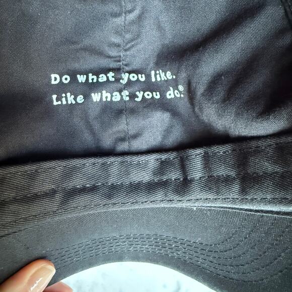 Life is Good Golf Ball Embroidered Black Baseball Cap Unisex - Picture 9 of 9